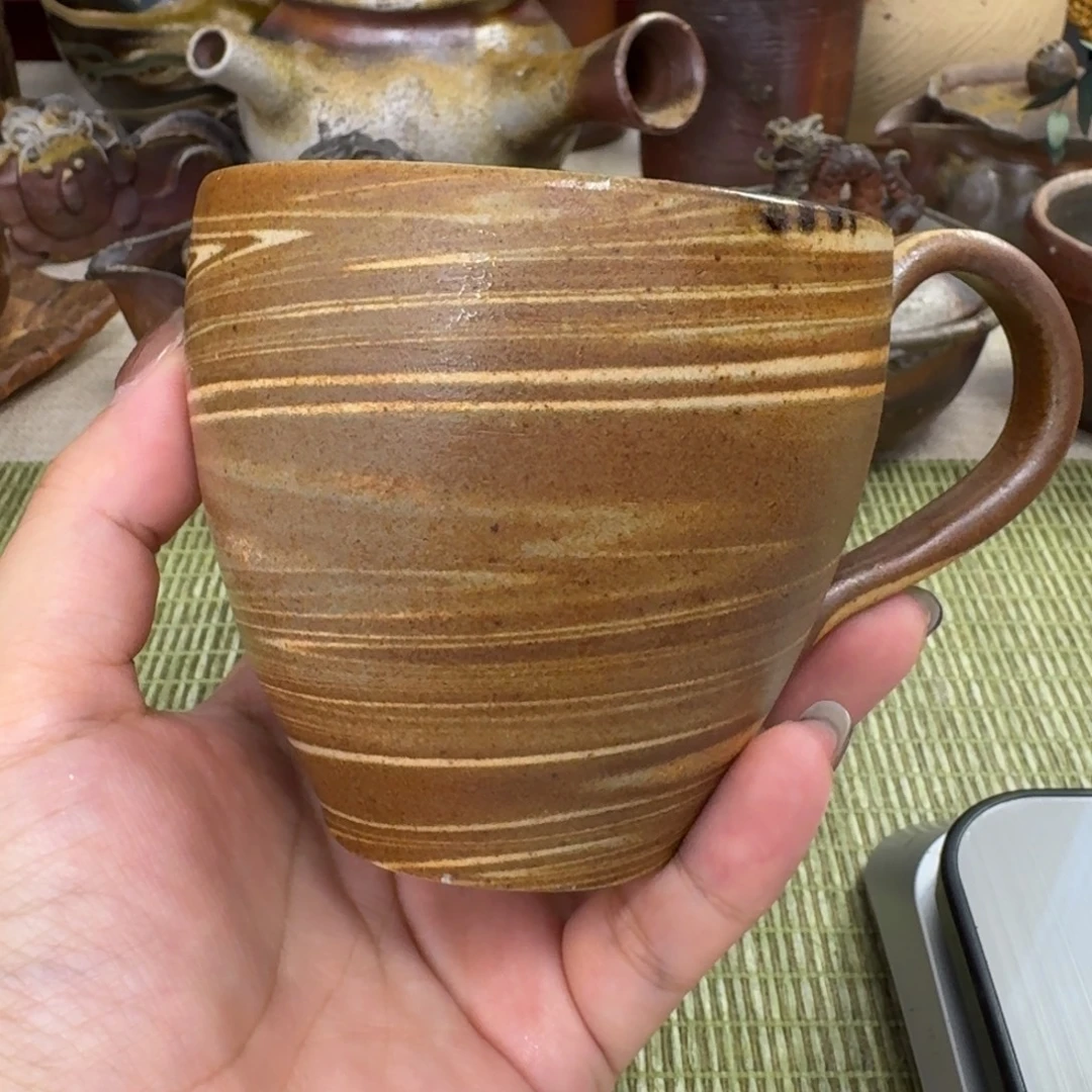 备前烧 铃木美基 炼入咖啡杯