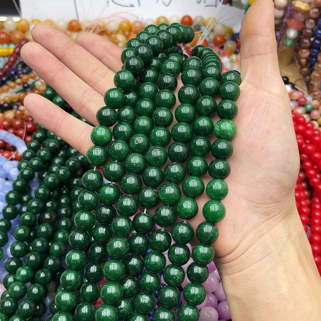 玛瑙/玉髓未镶嵌珠宝半成品k12墨绿玉髓