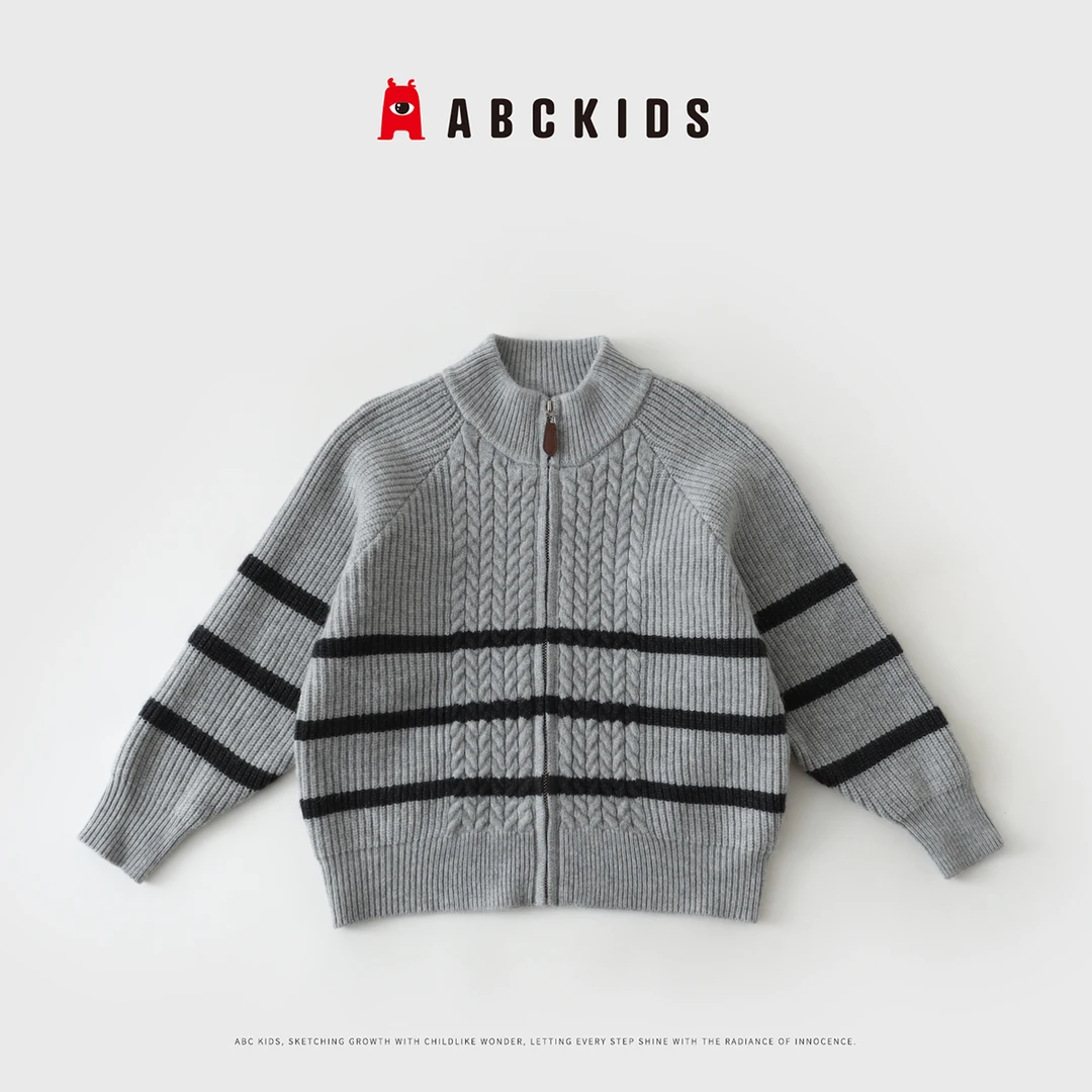 【ABCKIDS】秋季男童时尚长袖毛衫休闲百搭毛衣JA-323692
