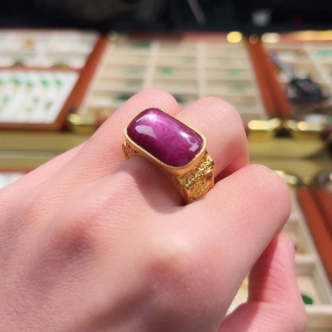 翡翠银S925镶嵌戒指