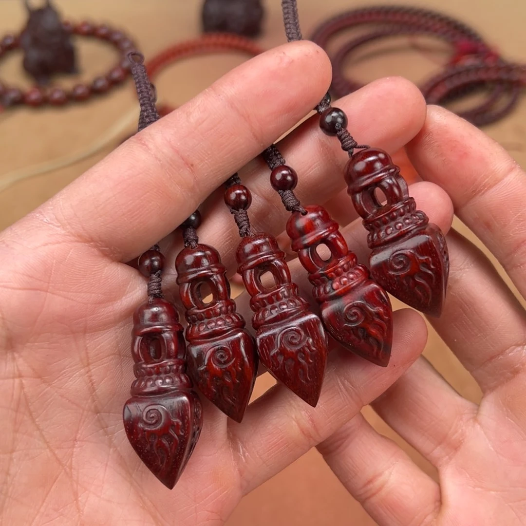 檀香紫檀（小叶紫檀）吊坠金刚杵，29.8款