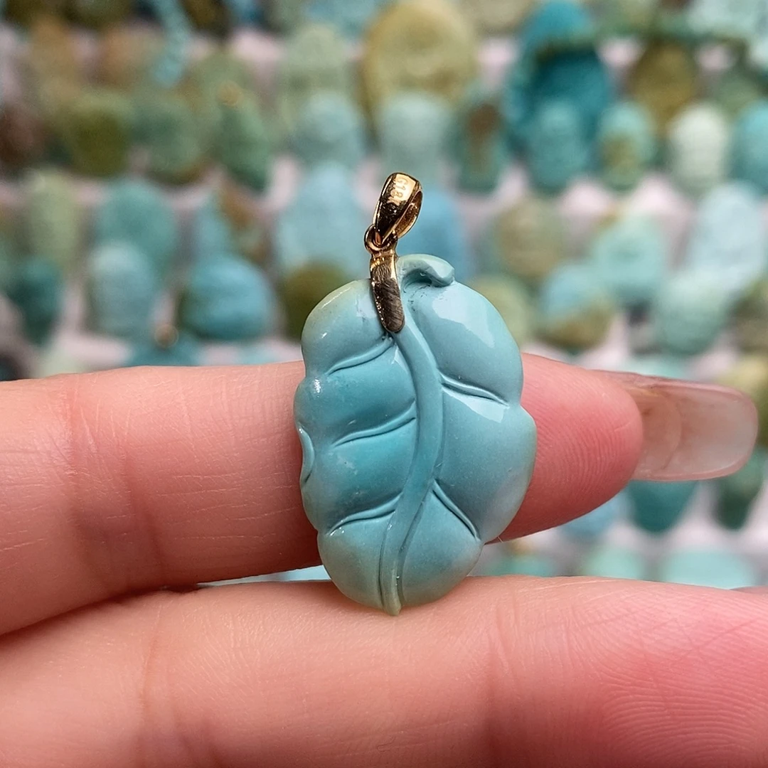 绿松石18K金镶嵌绿松石