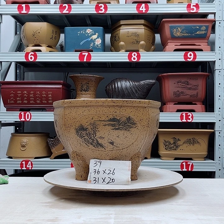 紫砂花盆紫砂花盆