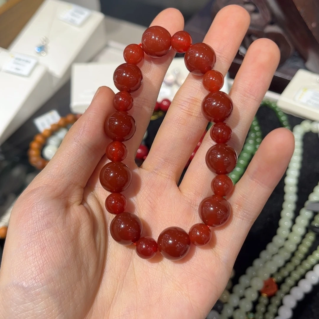 南红玛瑙未镶嵌手链