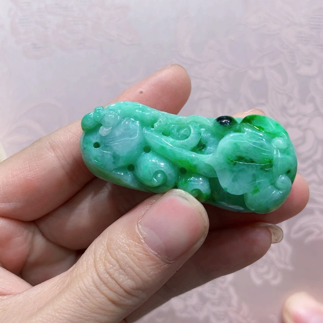 翡翠合金吊坠(赠链)国风