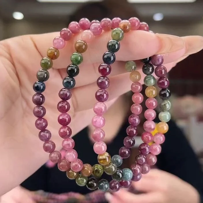 01371709碧玺/未镶嵌5mm+碧玺多圈9多样性发货