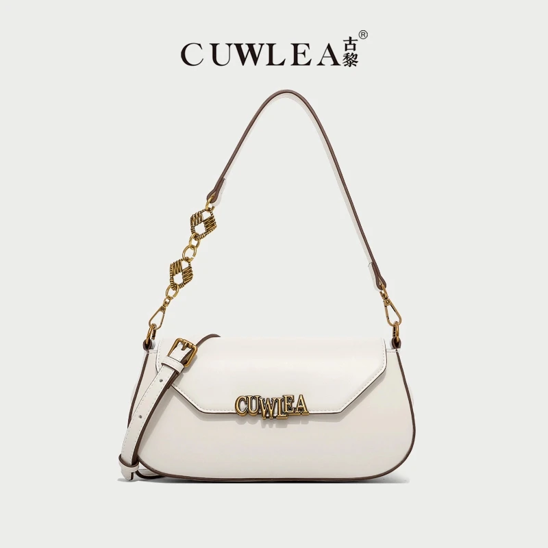 【CUWLEA/古黎】新款法棍包单肩斜挎手拎包GL-6237（送礼盒）