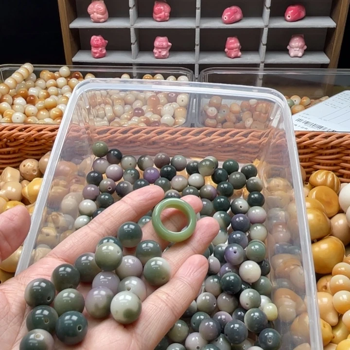 白玉菩提吊坠a12mm/20颗+一个跑环