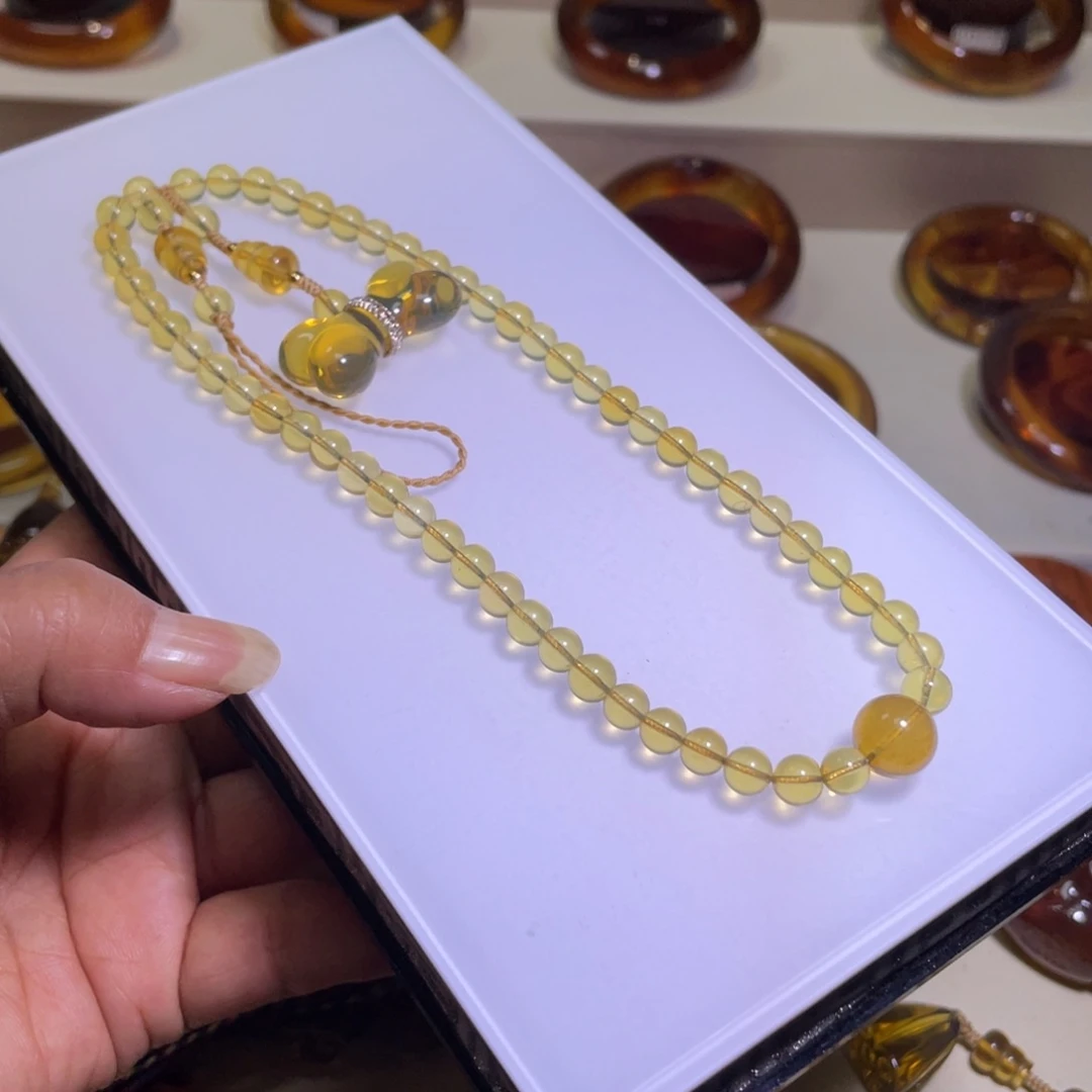 琥珀颈饰未镶嵌天然缅甸琥珀金兰珀手机挂