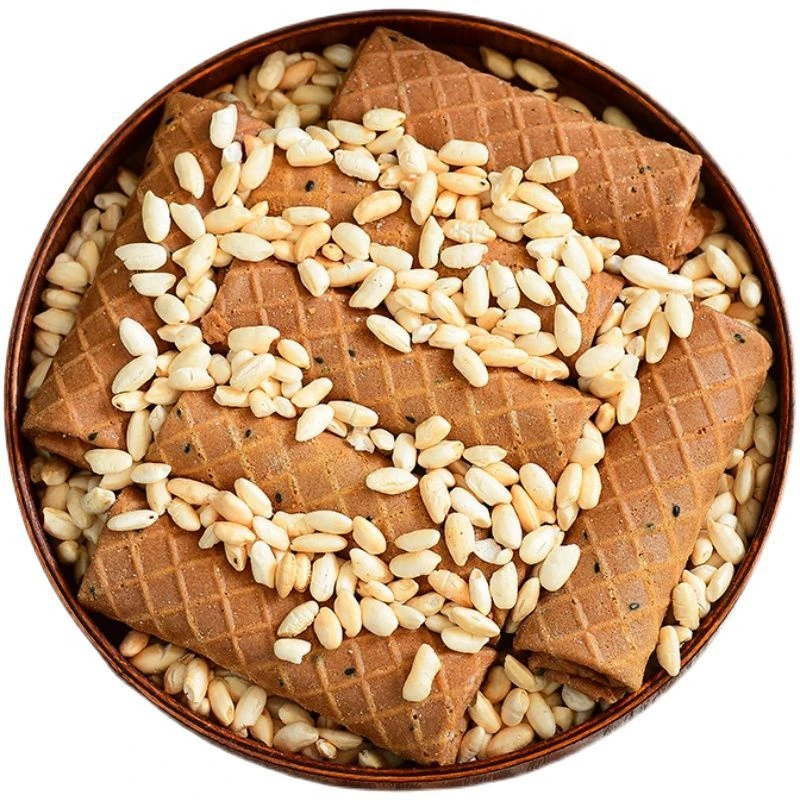 米花红糖蛋卷 红糖烤卷零食老式手工传统小吃早餐酥脆饼干