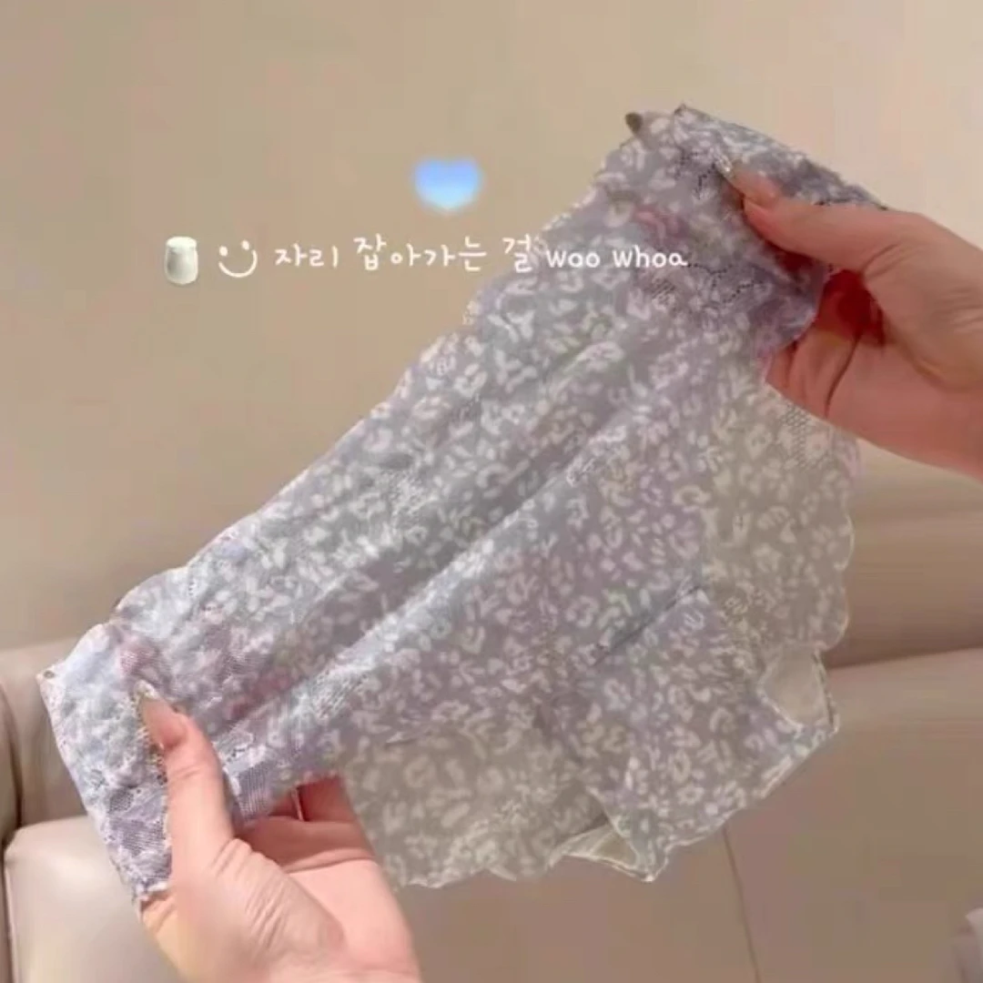 2025新款甜美纯欲性感蕾丝内裤软糯舒适无痕少女内裤夏季镂空透气