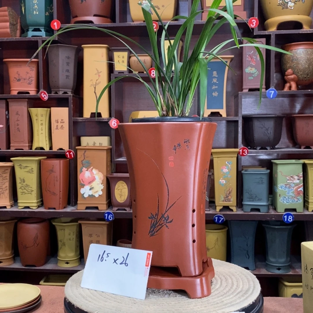 紫砂艺术紫砂花盆