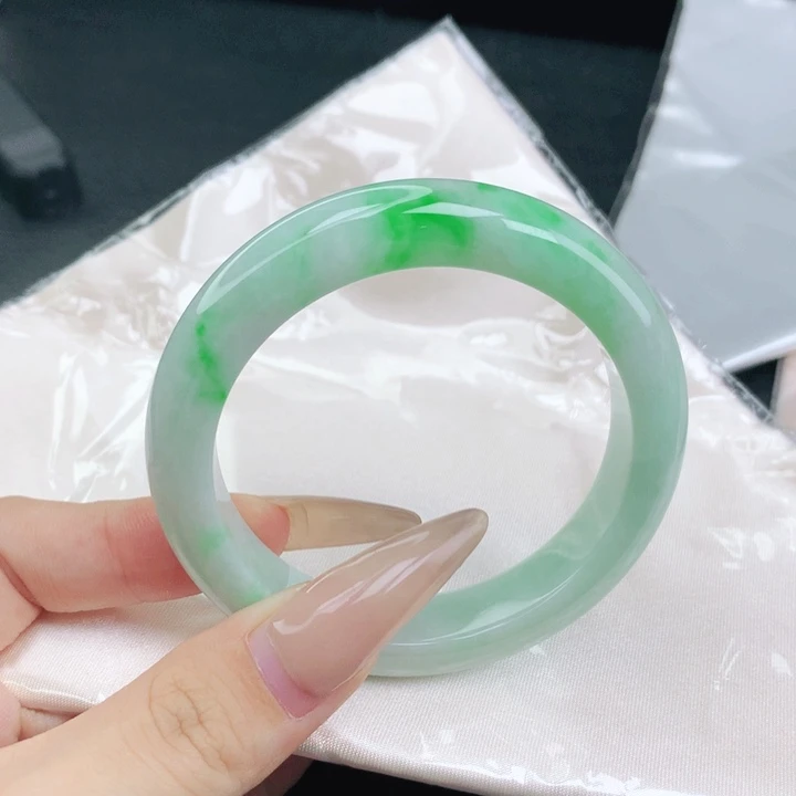 未镶嵌手镯翡翠53-54圈口