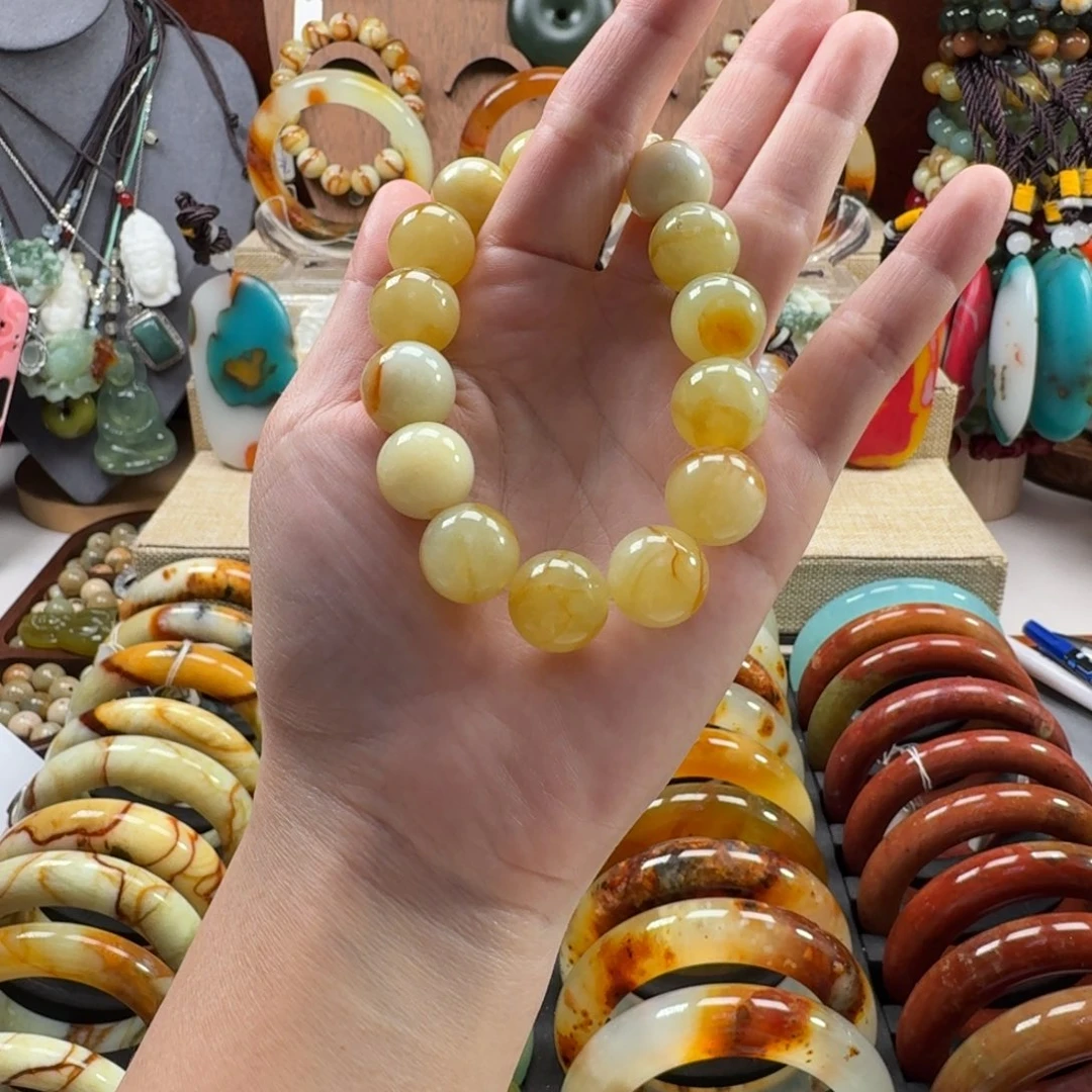 蛇纹石玉未镶嵌手镯12