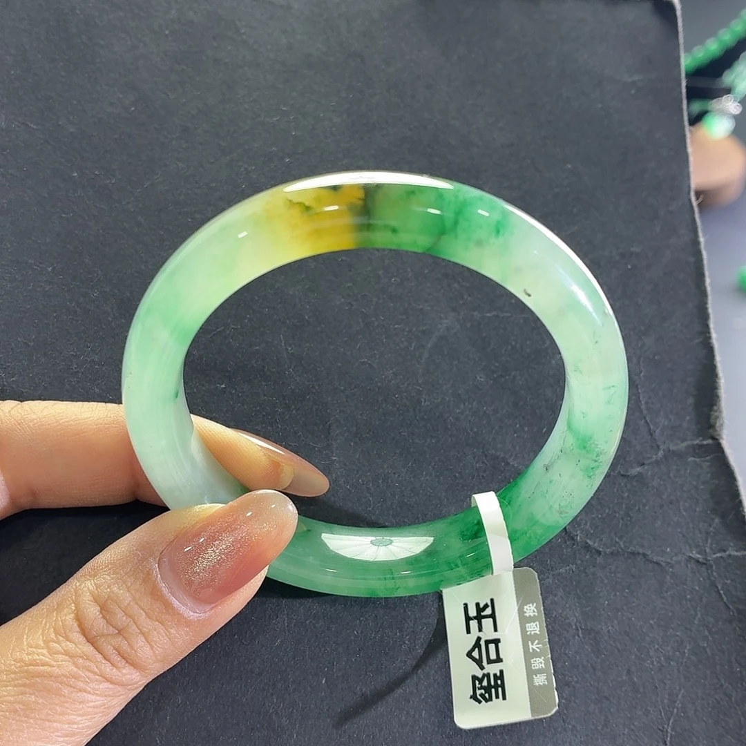 石英质玉合金手镯53圈口