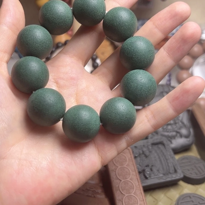 泥塑茉韵青婉合香珠1.9单圈