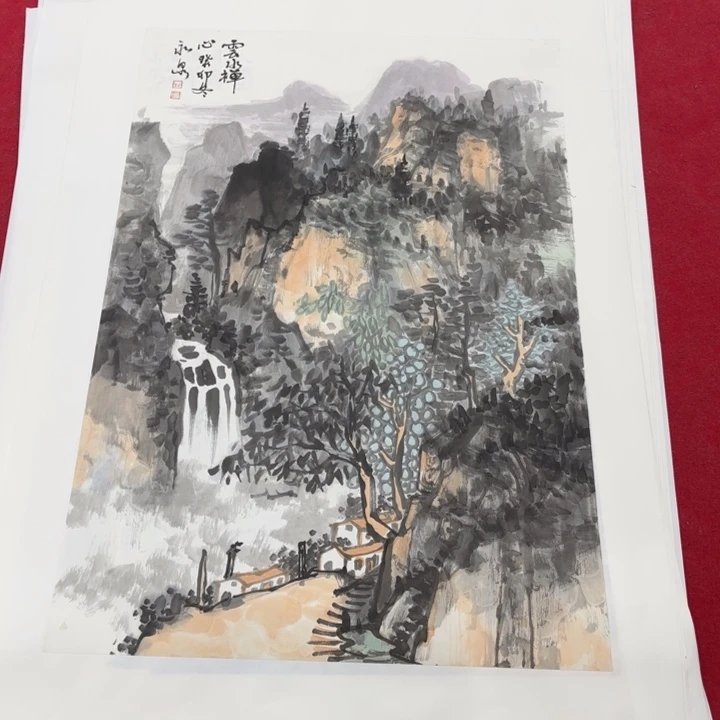 国画花鸟等图案和造型各有