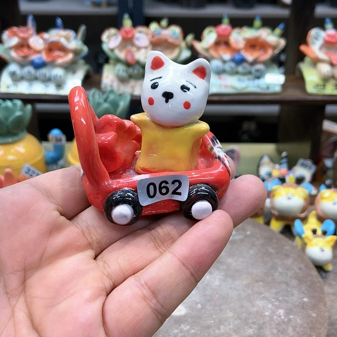 摆件直播间手工抽象陶瓷摆件微瑕092