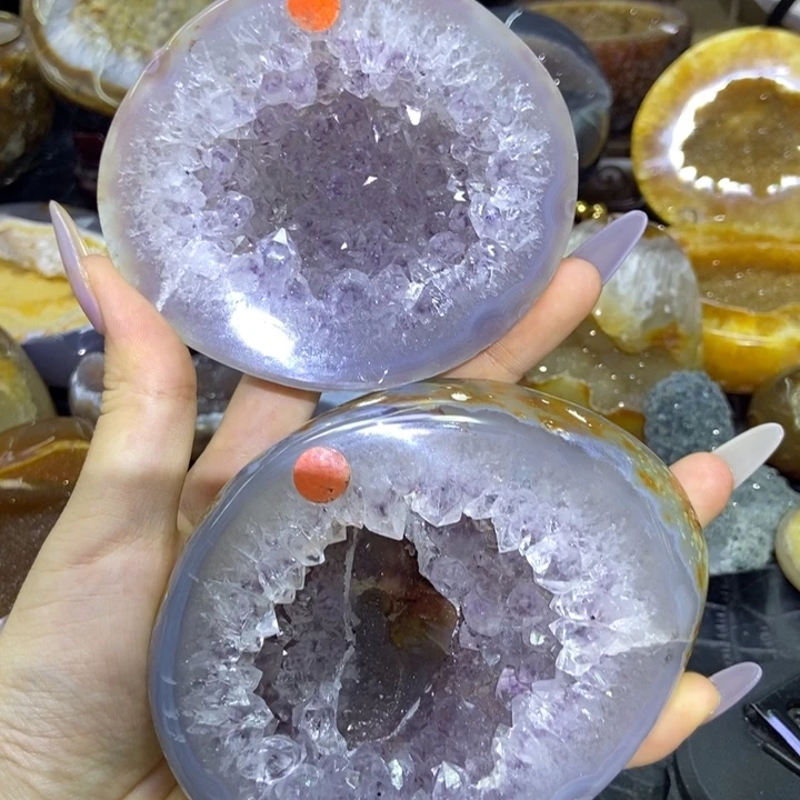 未镶嵌珠宝半成品水晶聚宝盆