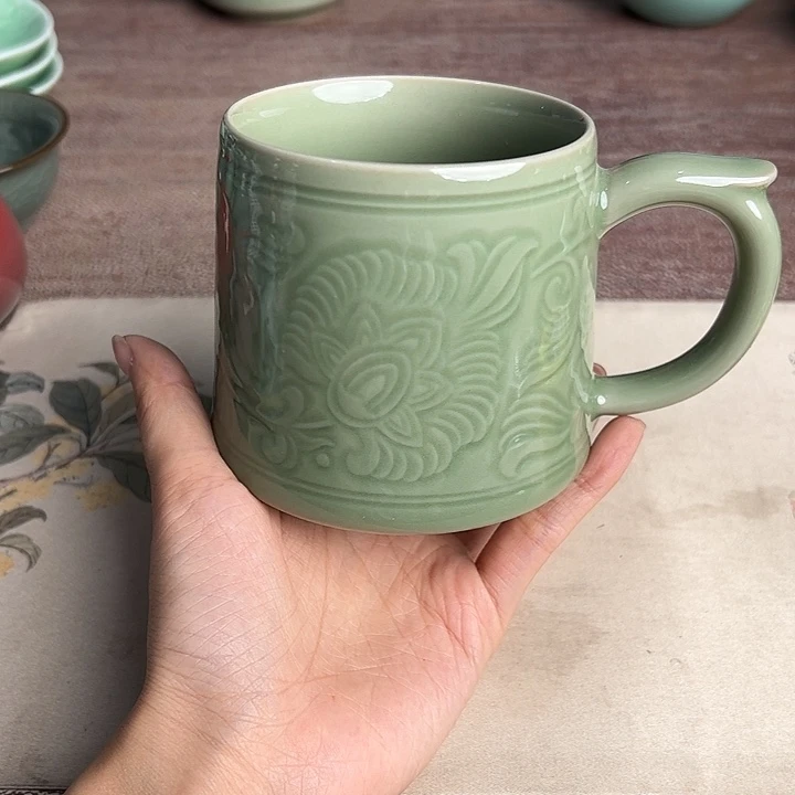 龙泉云间青瓷小米茶器