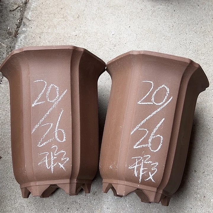 紫砂花盆宜兴紫砂花盆厂家直销2只