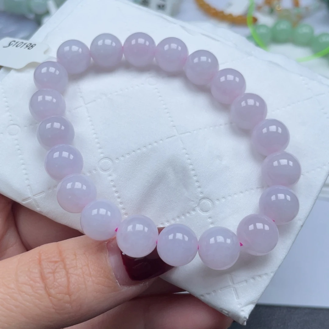 翡翠手链未镶嵌天然a货缅甸翡翠包邮9.7mm