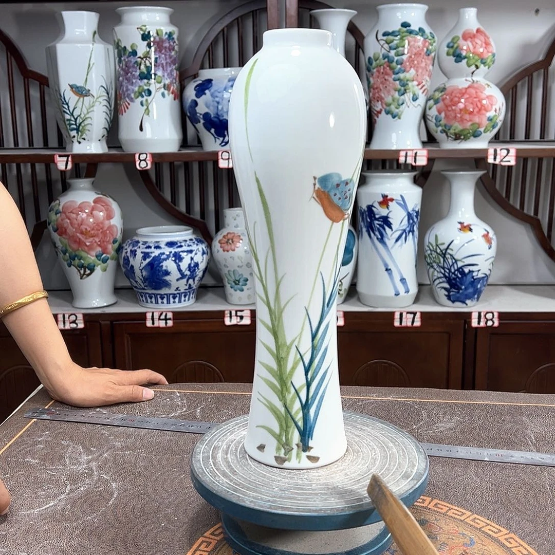摆件景德镇陶瓷美竹