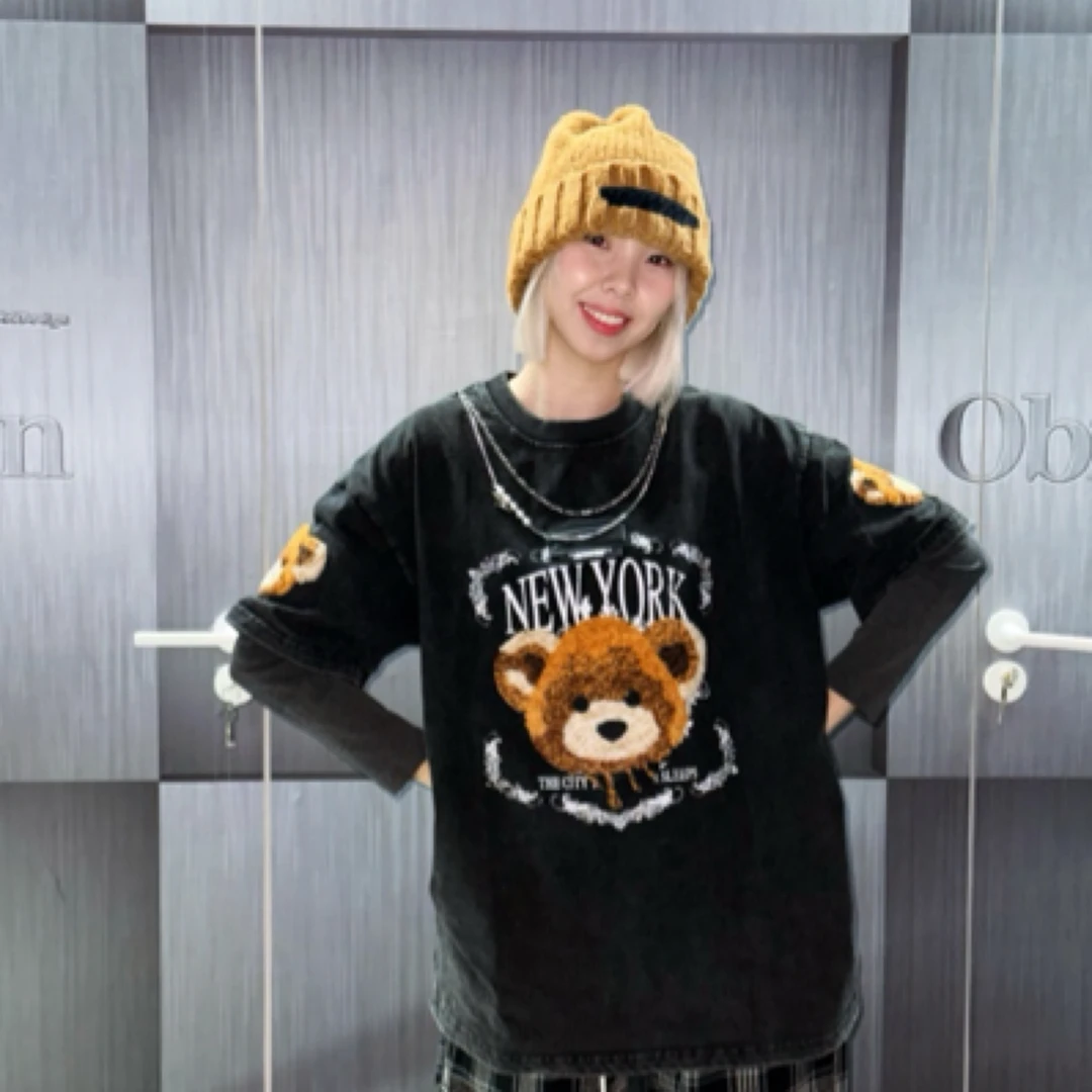 MWM 大頭小熊短T兩色 男女同款