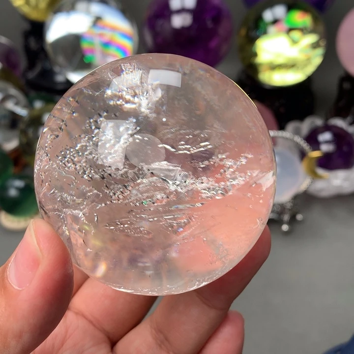 未镶嵌珠宝半成品水晶负晶球6.2