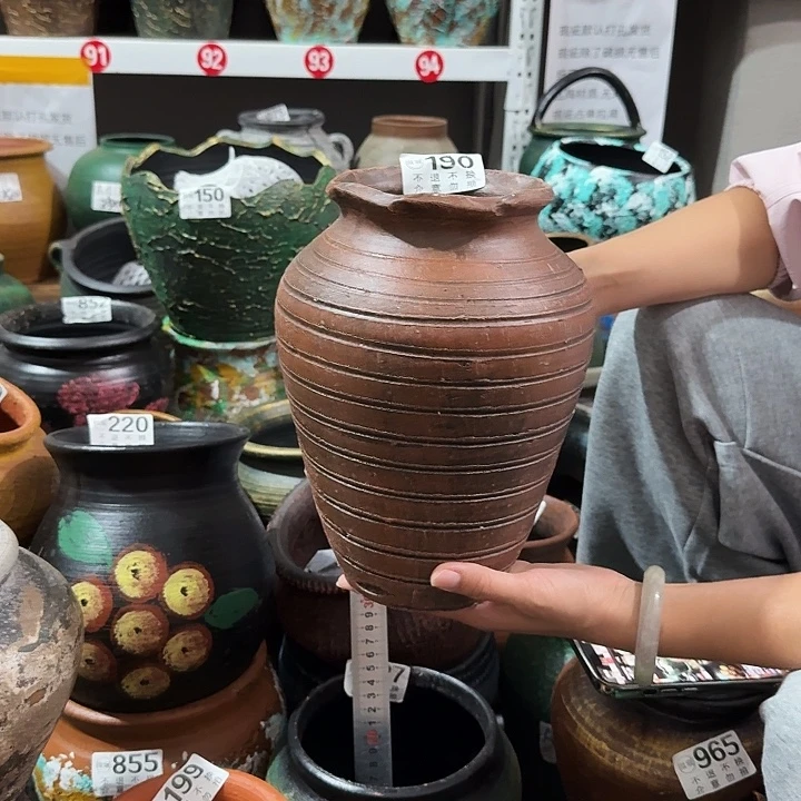 瑕疵红色花边190高度25口径12