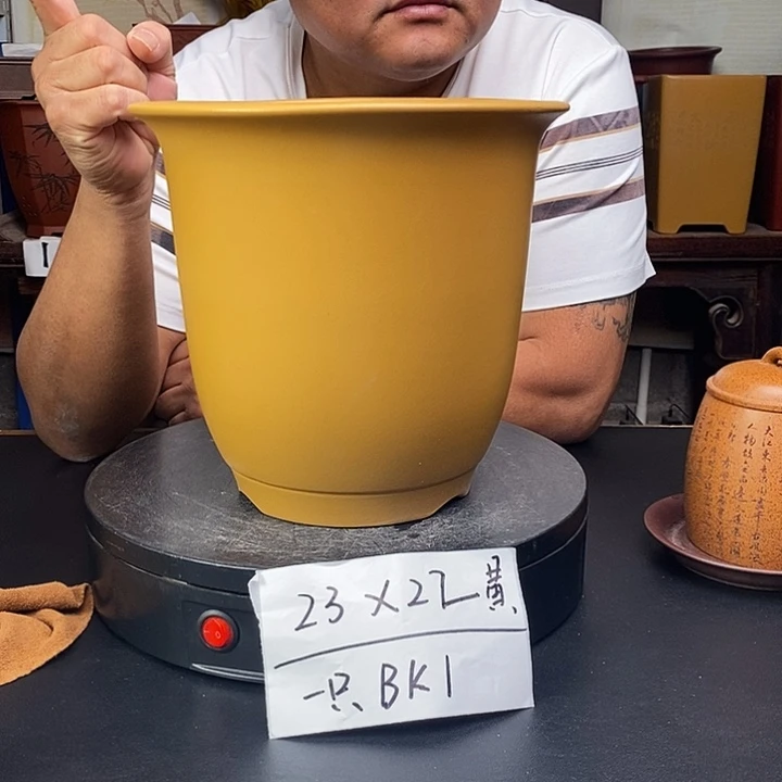 紫砂花盆货号一只BK1