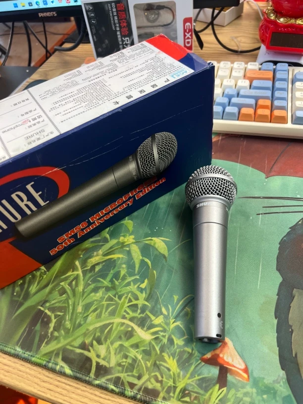 95新 Shure/舒尔 舒尔sm58五十周年限定款 成色保养的跟新的是的