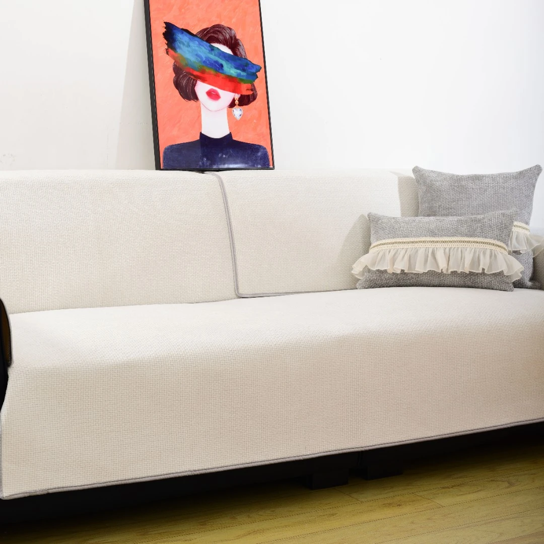 沙发垫轻奢高级感简约现代真皮专用防滑直排四季通用三人位一片式