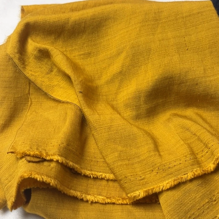 天丝（莱赛尔纤维）姜黄麻棉2.5米