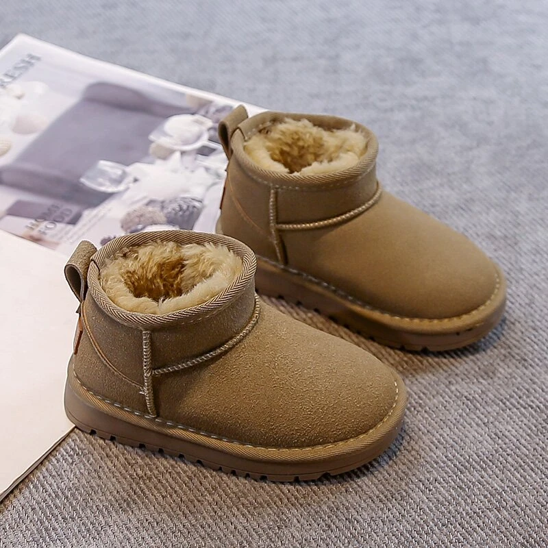 【ZMMY严选童装】【脚长+1=内长】冬款儿童皮毛一体雪地靴85123010