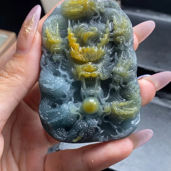 未镶嵌定制翡翠九龙