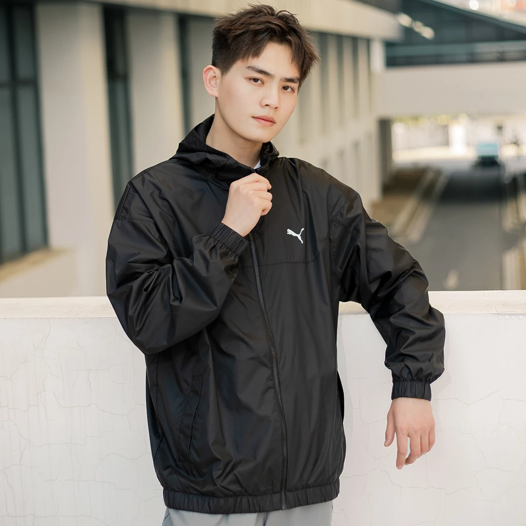 PUMA彪马梭织夹克男2025夏季新款跑步训练运动服休闲外套687549