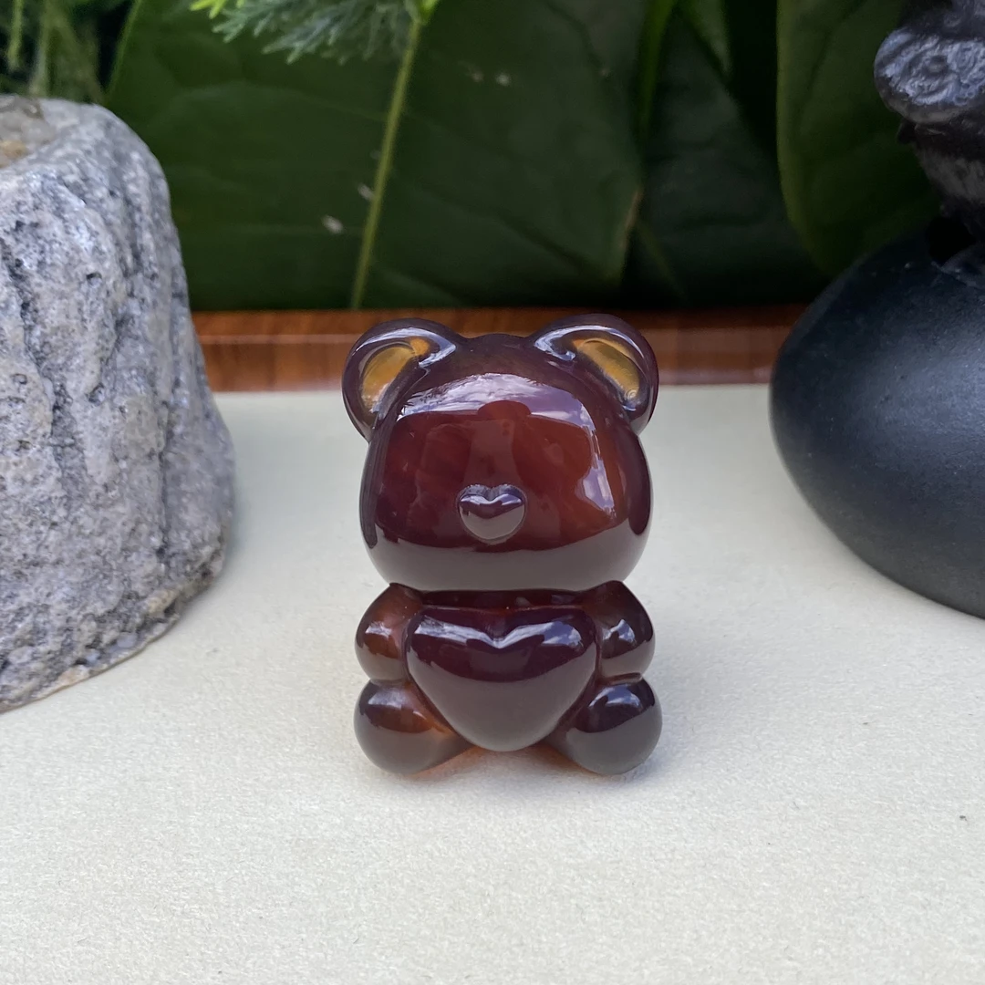 蓉百万珠宝【天然缅甸琥珀（紫罗兰软糖小熊）】