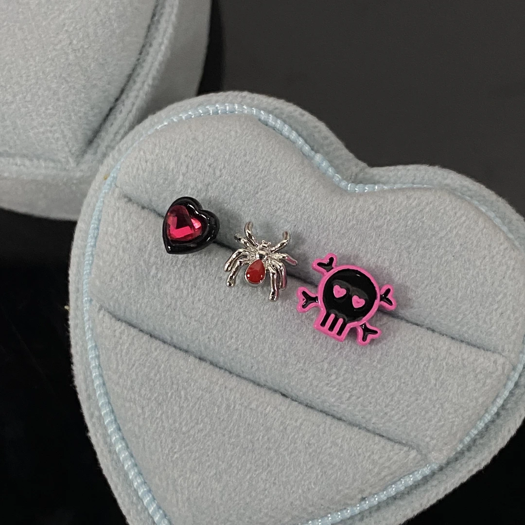 钛钢耳饰 Eternal朋克骷髅系列舌钉钛钢材质外螺纹穿刺饰品