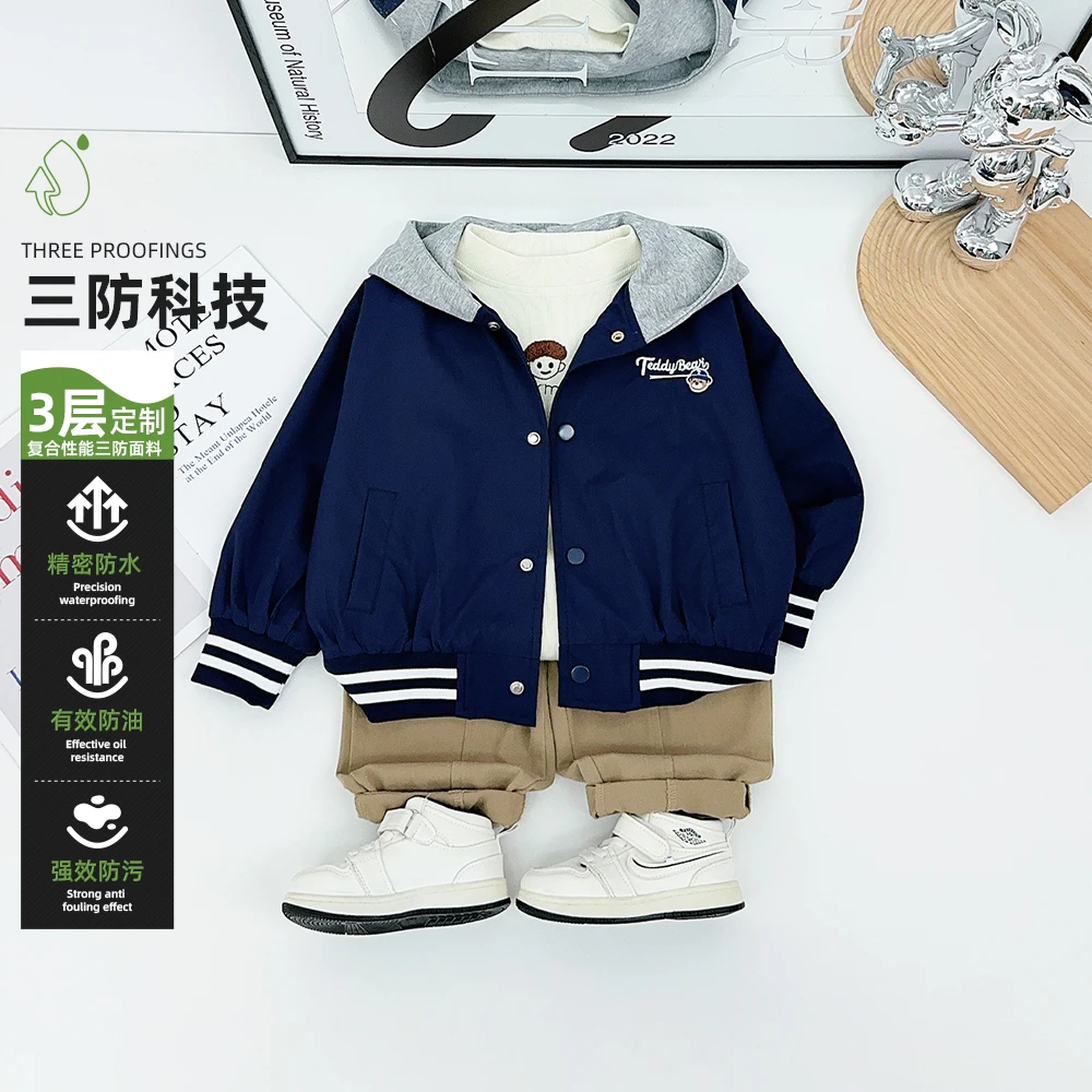 男童外套秋冬款儿童棒球服2025新款洋气宝宝 AC25115悠悠童话童装