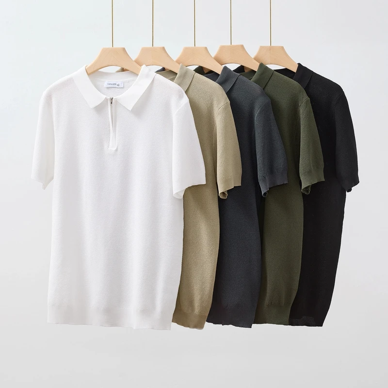 【奢品体验】2025夏季新款男短袖t恤翻领polo衫男士上衣服半袖男款