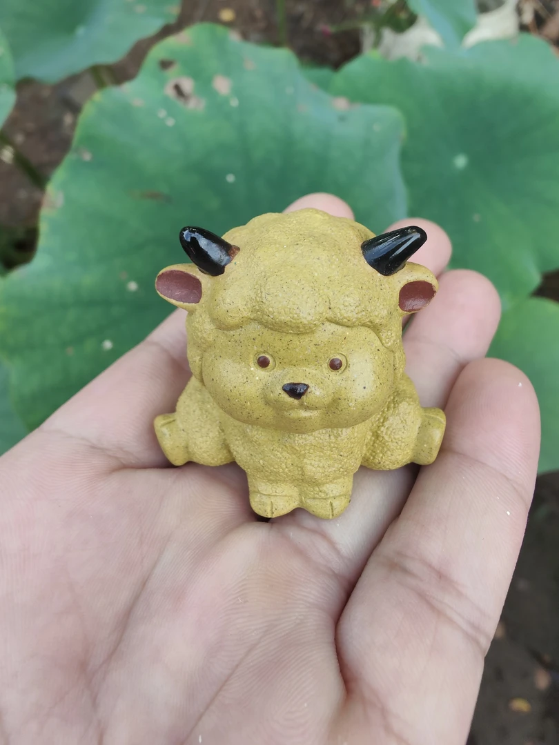 宜兴丁山紫砂茶宠小茶宠茶玩十二生肖可爱茶道创意精美手把件