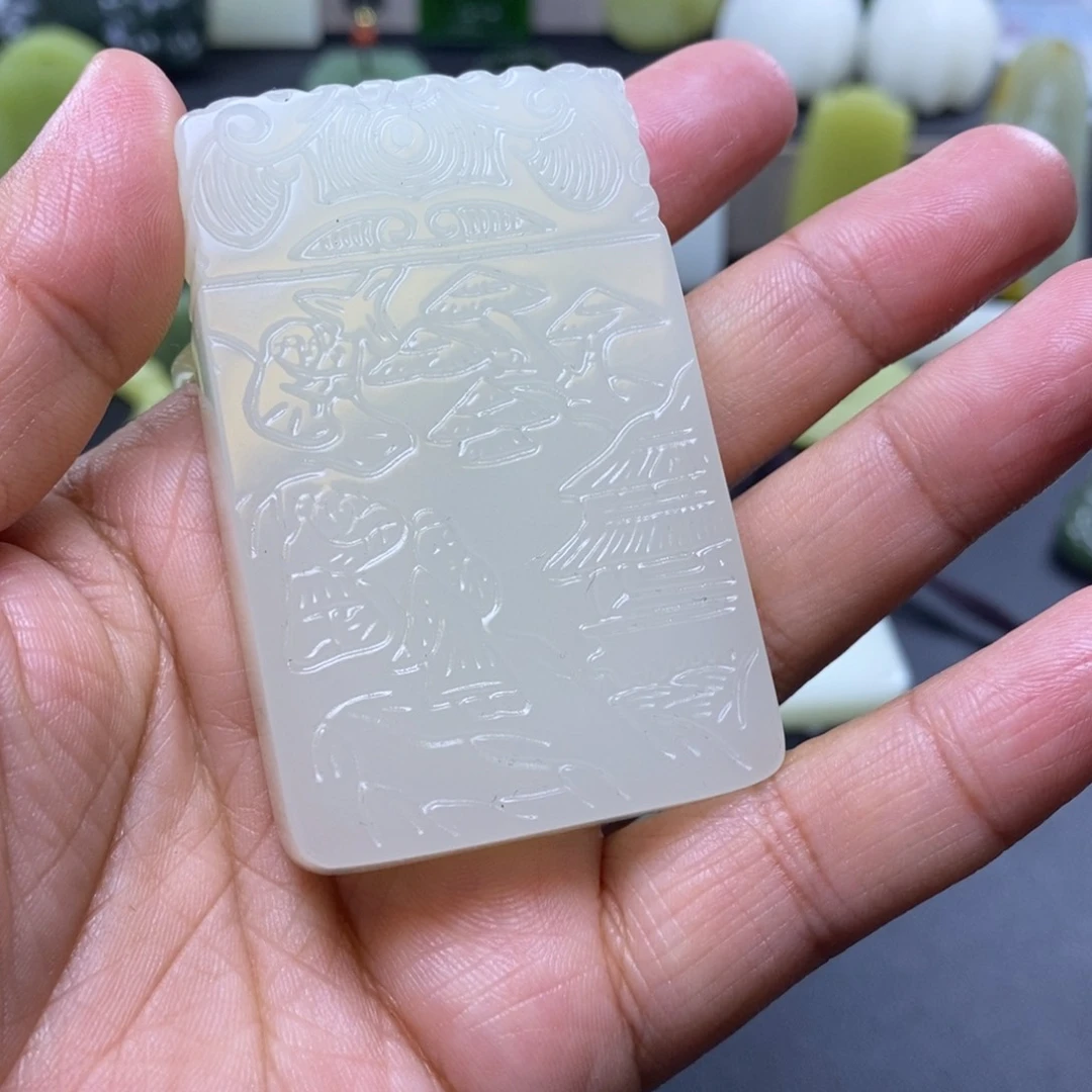 和田玉未镶嵌颈饰