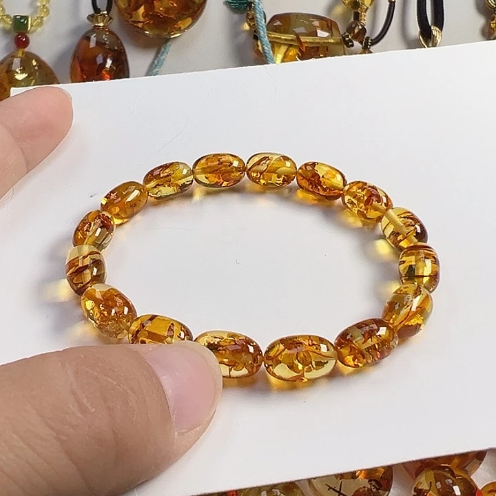 琥珀（花珀）未镶嵌项圈