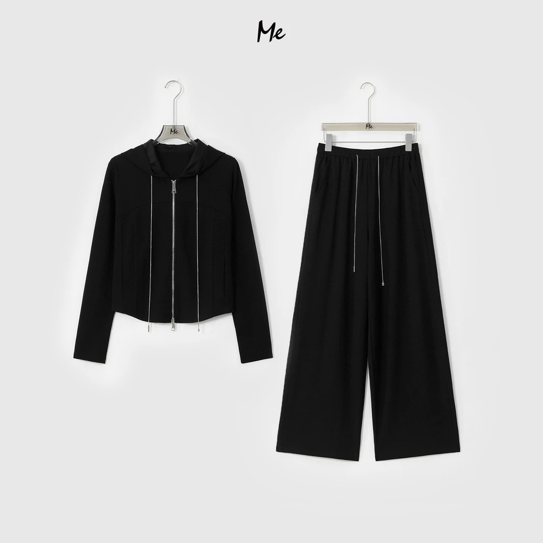 ME【LL懒人遛弯套装】天丝混纺超柔修身肯豆风显瘦百搭套装MESA0153