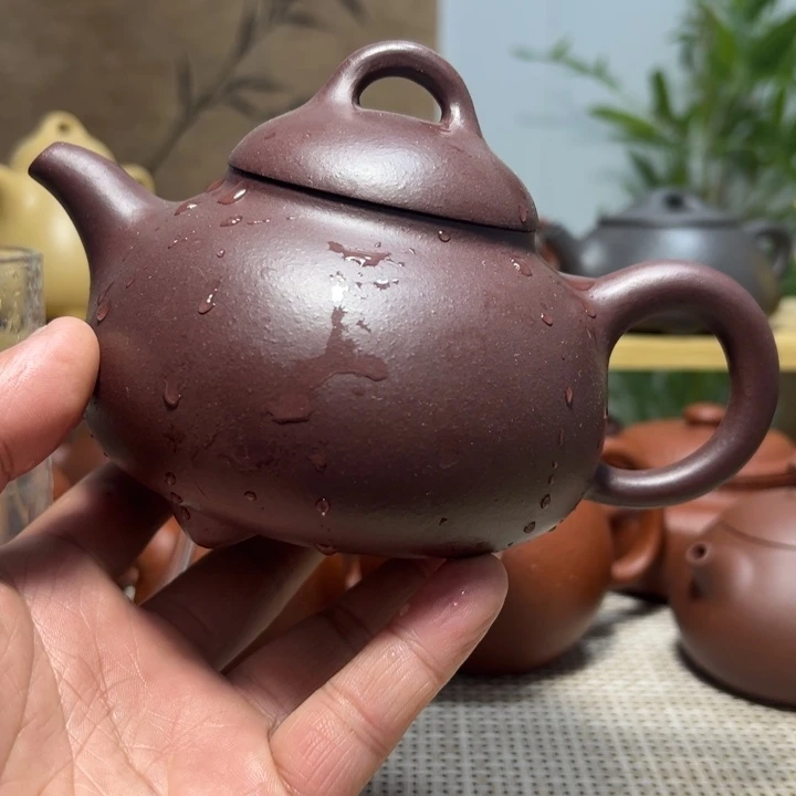 宜兴原矿紫砂半手三足乳鼎430Cc