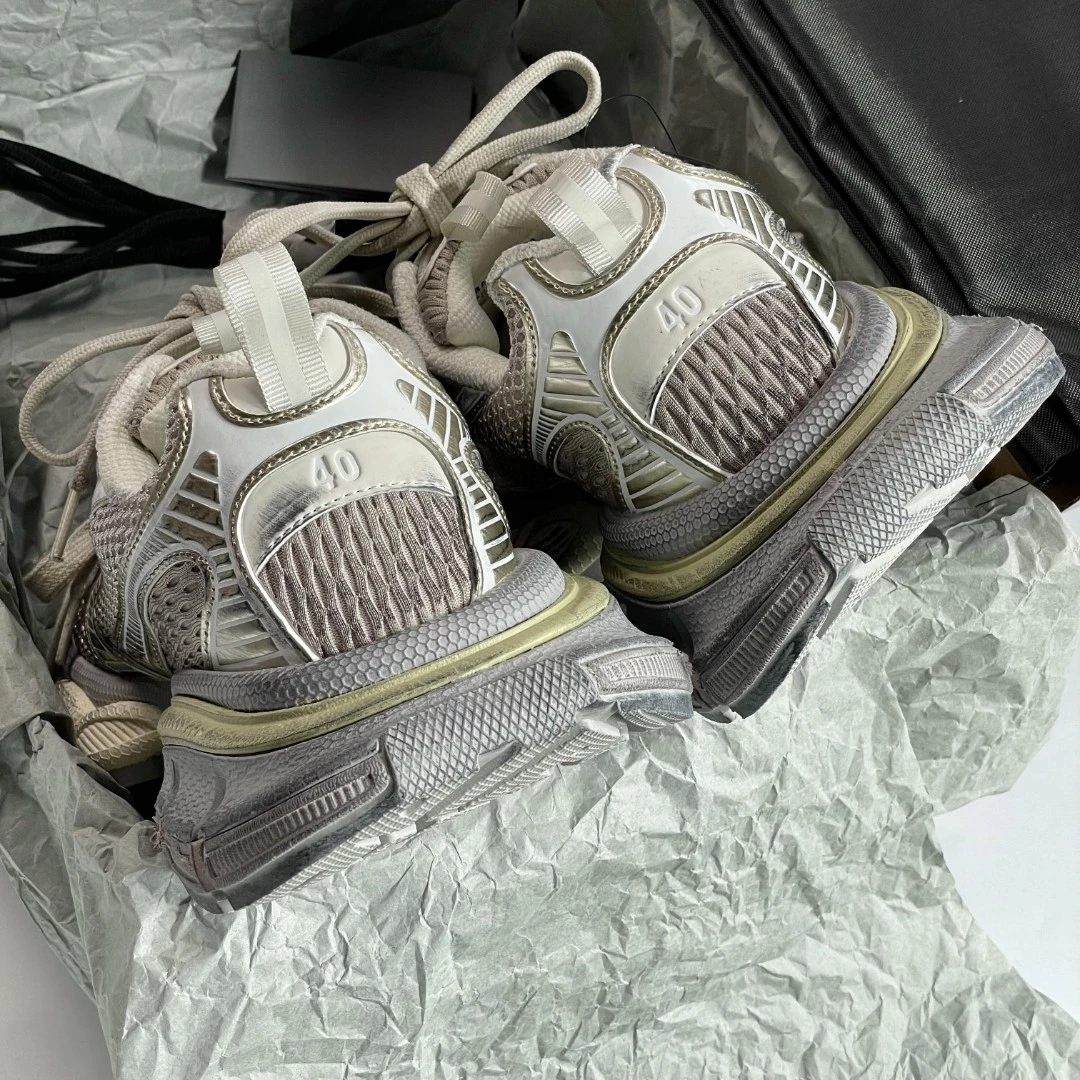 【CUFK官方】莆田高定版巴黎十代3xl做旧老爹鞋复古脏脏鞋增高