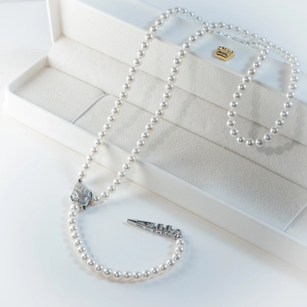 铜合金仿珍珠项链 【龙公子七月】2025年蛇年限定高级碧瞳灵蛇项链