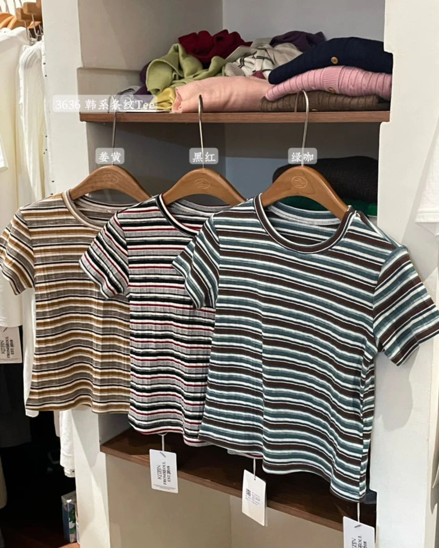 kittin@3636 韩系简约百搭上衣 1-2