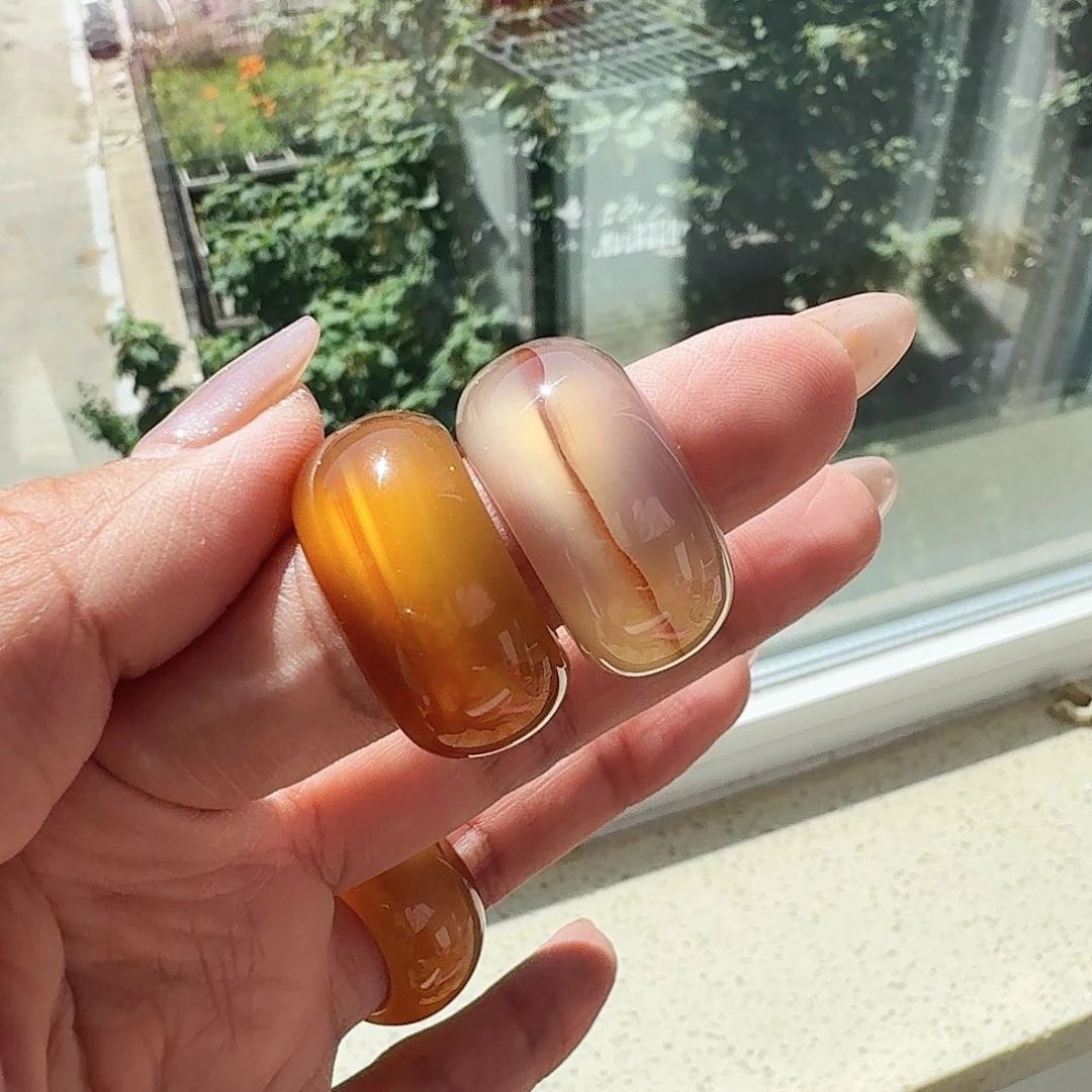 玛瑙/玉髓戒圈未镶嵌發*.